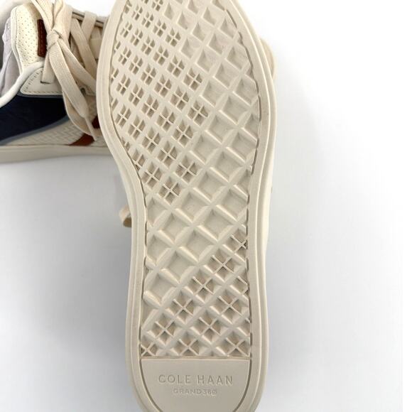 Cole Haan Men\'s Ivory Navy Grand Crosscourt Winner Sneakers Size 10.5M main image 9